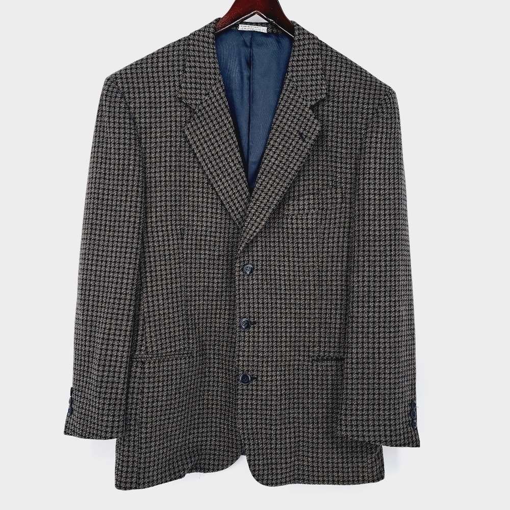 Andrew Fezza Bachrach Heritage Wool Suit Jacket Size 42 Regular - Picture 8 of 8